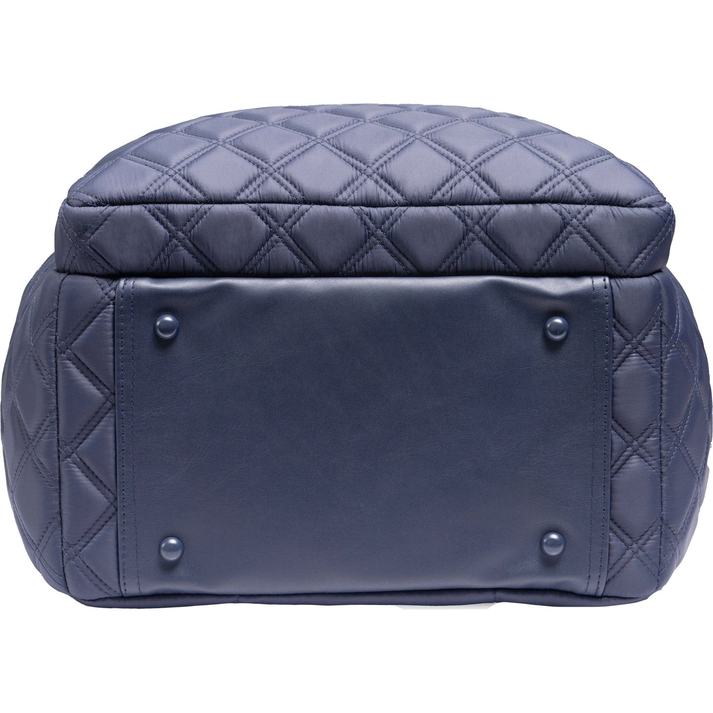 Joan & David Diamond Quilted Puffer Nylon Square Laptop Backpack