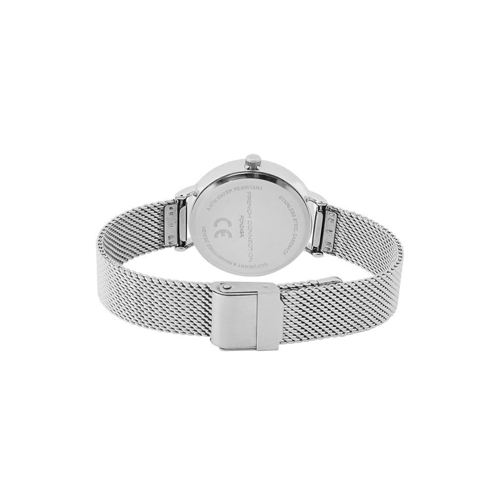 French Connection Women's 30MM Silver & Pink Tone Watch