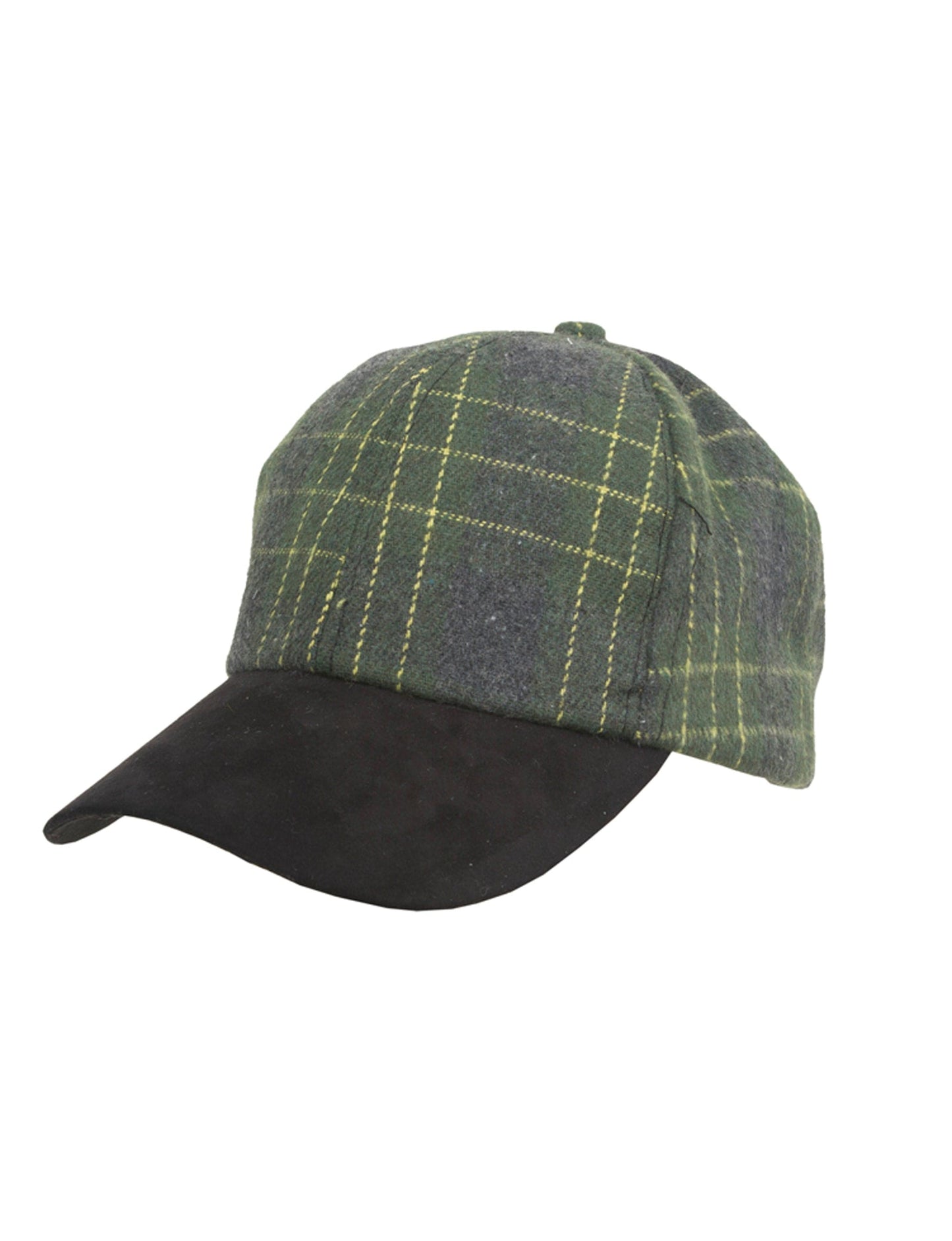 Magid Neon Check Pattern Felt Baseball Cap
