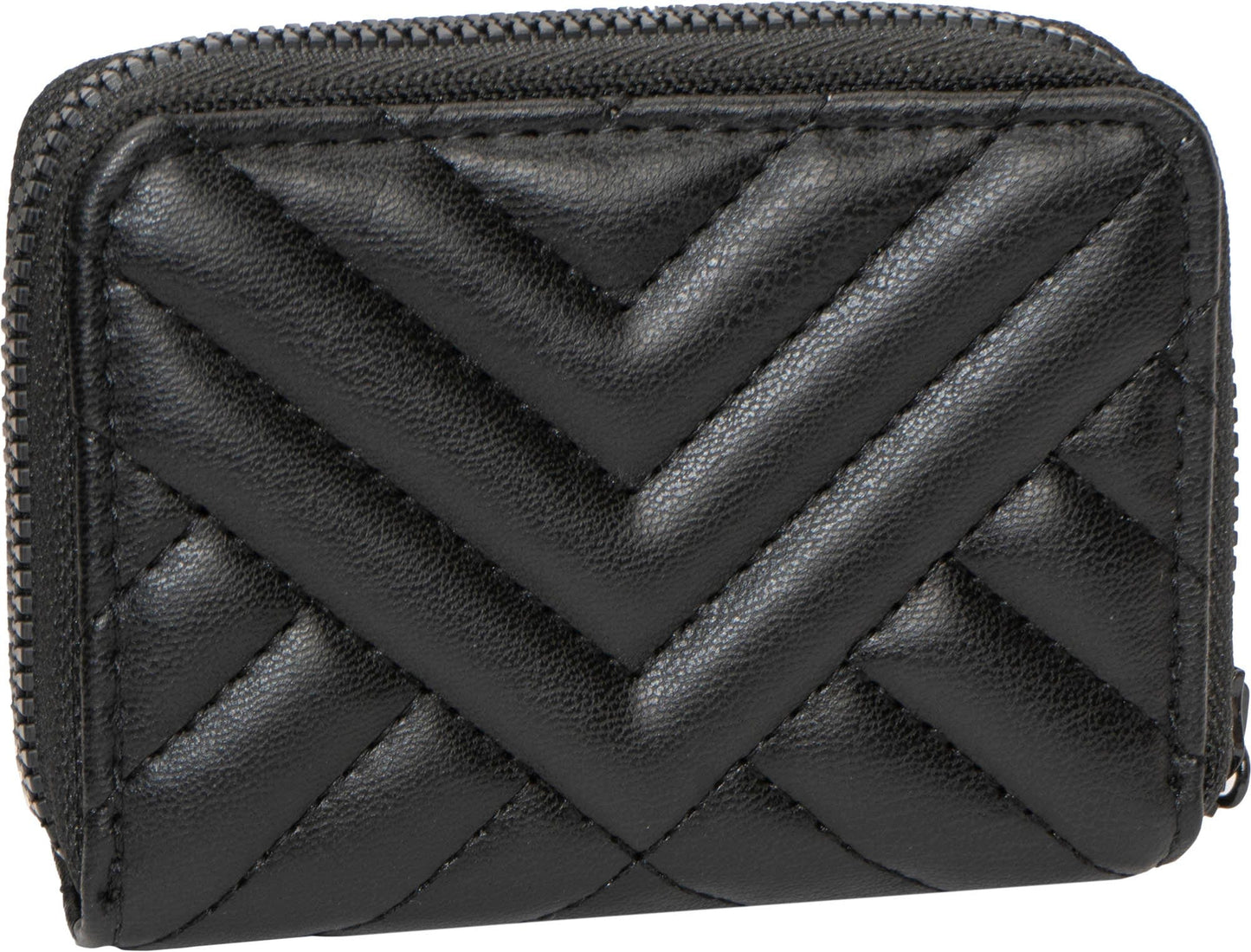 Rebecca & Rifka Smooth Abstract Chevron Tubular Quilt Medallion Zip Accordian Wallet