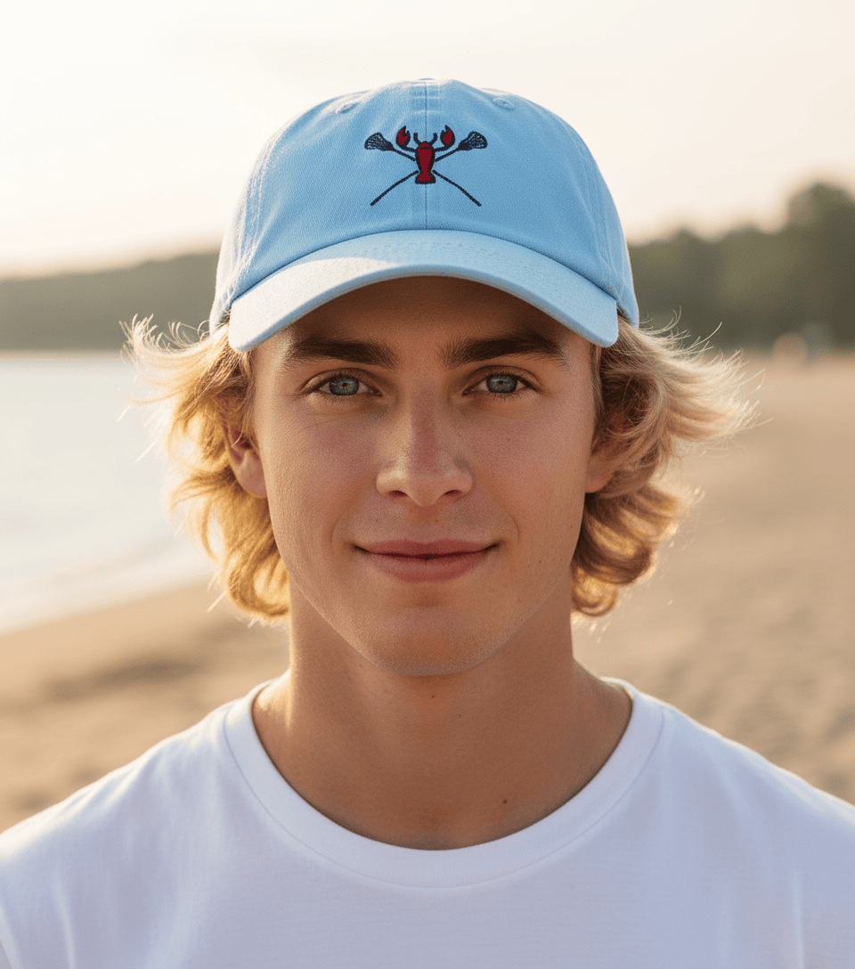 The Hamptons Light Blue Cotton Baseball Cap