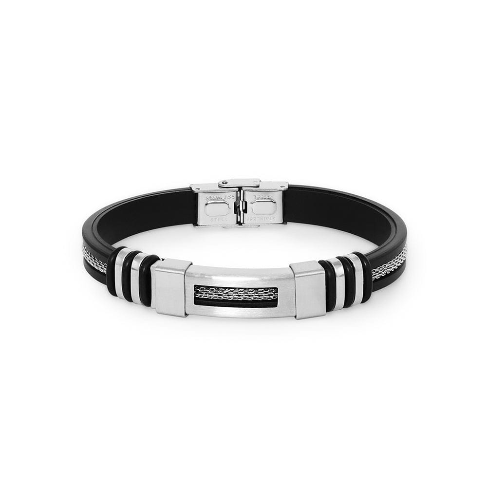 French Connection Men's 45MM Silver & Blue Tone Watch & Bracelet Gift Set