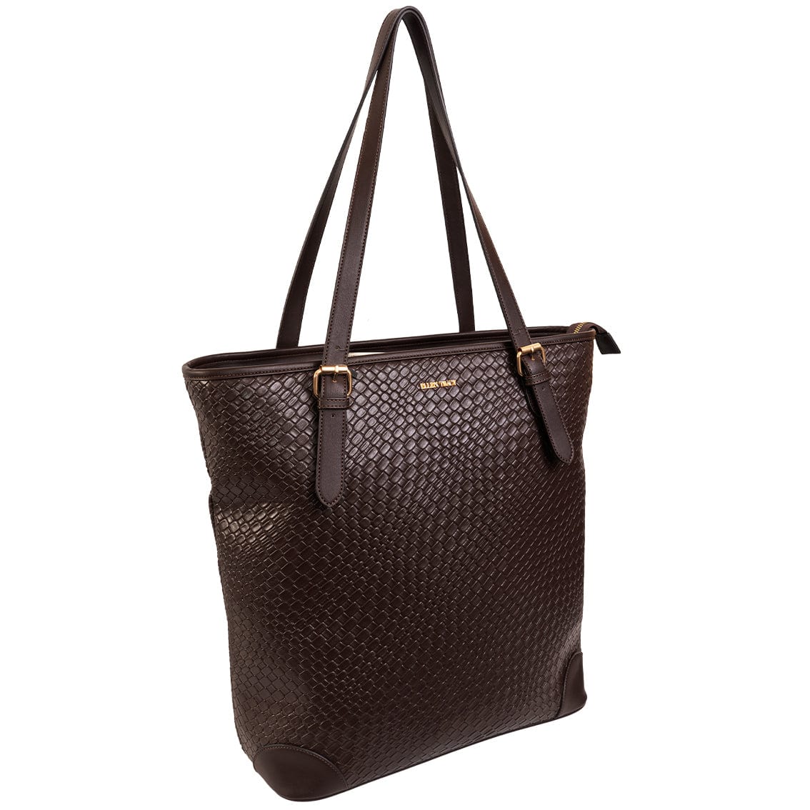 Ellen Tracy 18 Inch Woven Large Travel Workbook Tote Bag