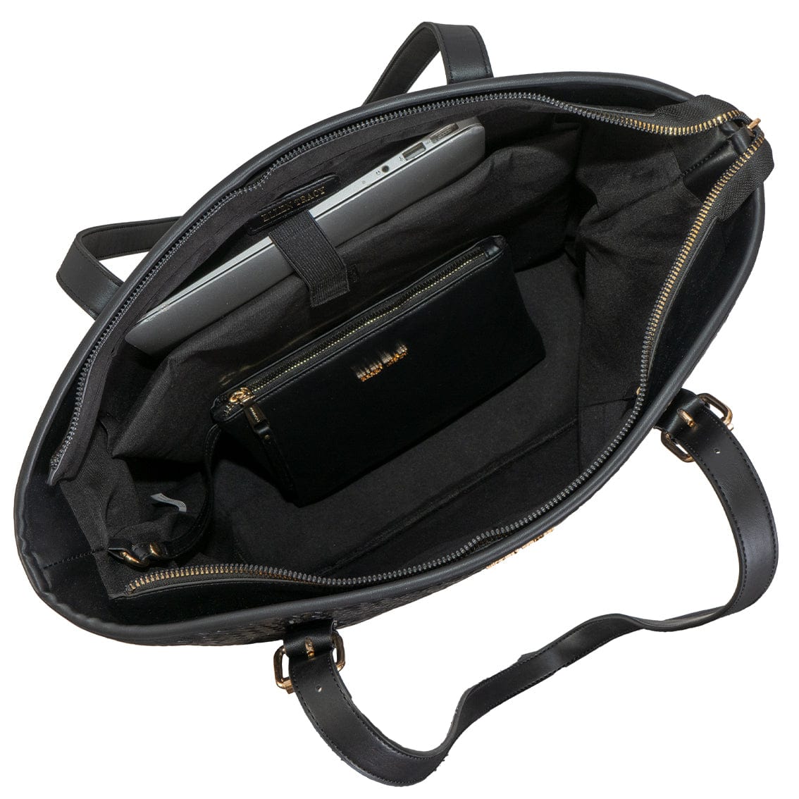 Ellen Tracy 18 Inch Woven Large Travel Workbook Tote Bag