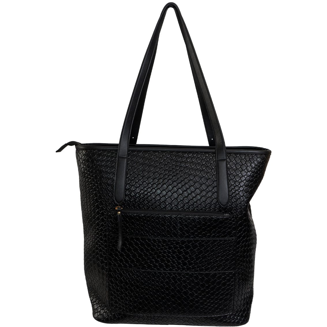 Ellen Tracy 18 Inch Woven Large Travel Workbook Tote Bag