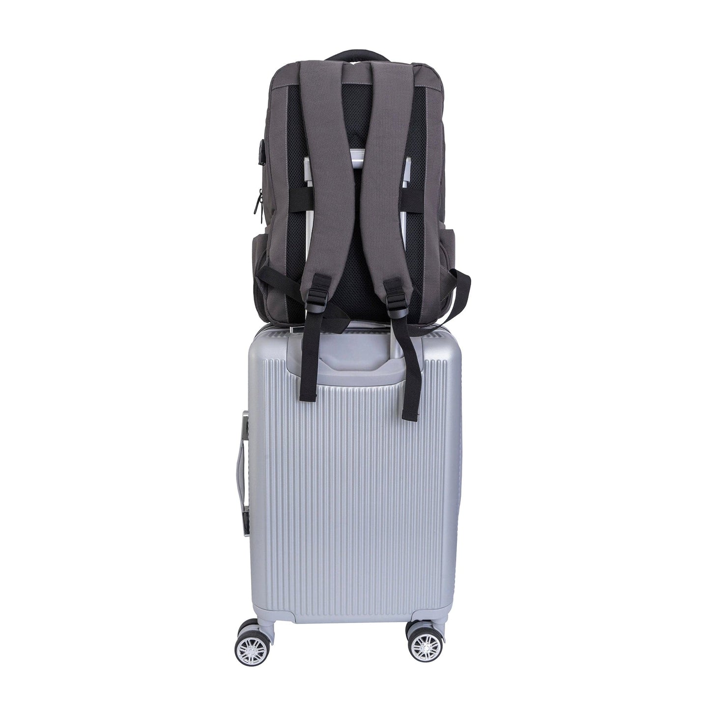 Jack Abrahams |The Columbia | Men's 18-In Lightweight Textured Workbook Backpack with USB Port