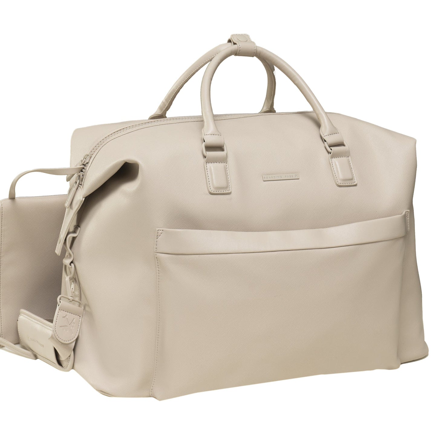 Boarding Pass The Santorini Vegan Saffiano Leather Duffel