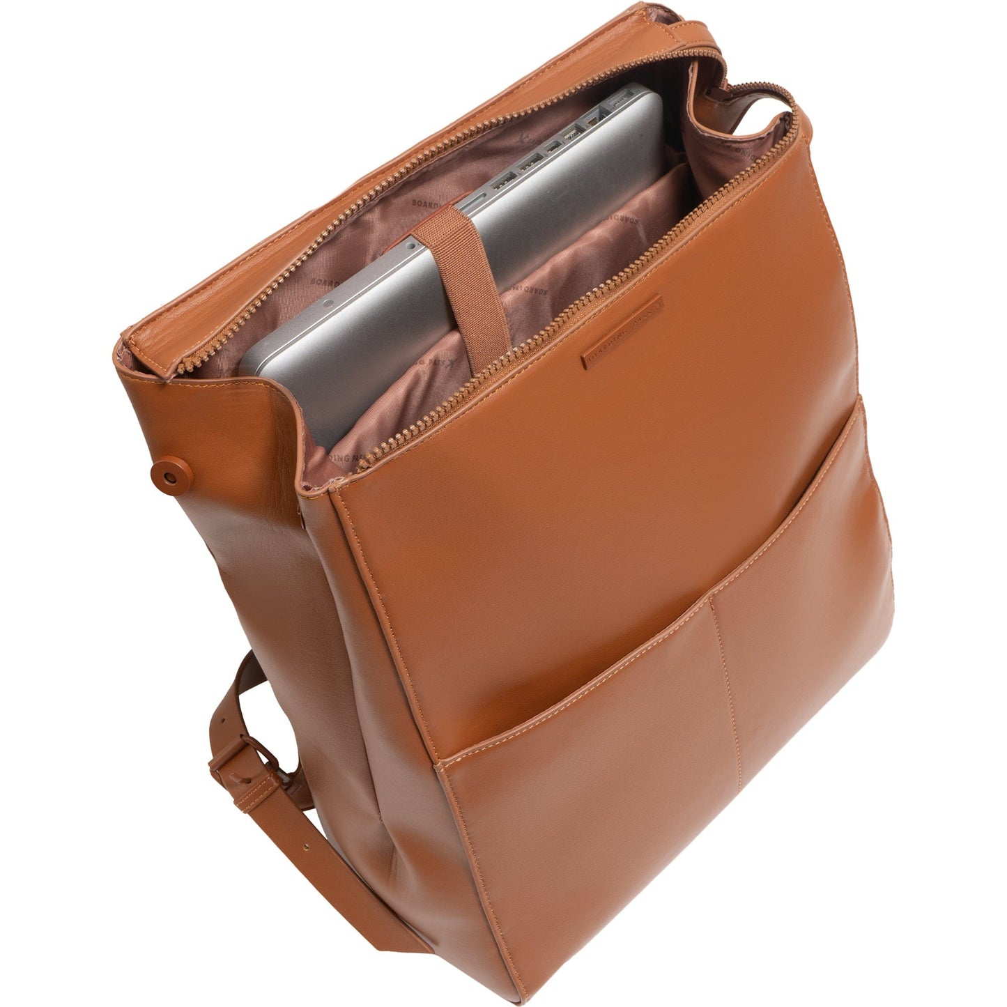 Boarding Pass The Verona Vegan Vachetta Leather Square Backpack