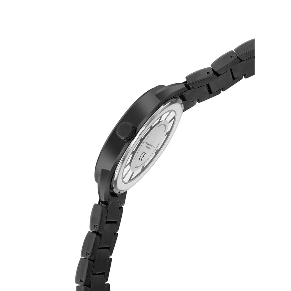 French Connection Men's 42MM IP Black Stainless Steel Watch & Bracelet Gift Set