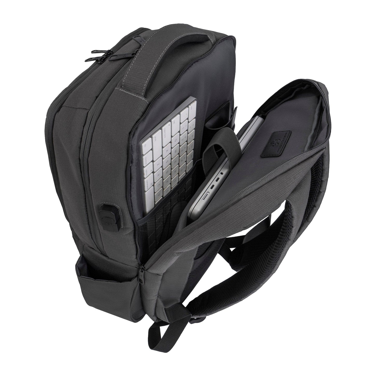 Jack Abrahams |The Columbia | Men's 18-In Lightweight Textured Workbook Backpack with USB Port