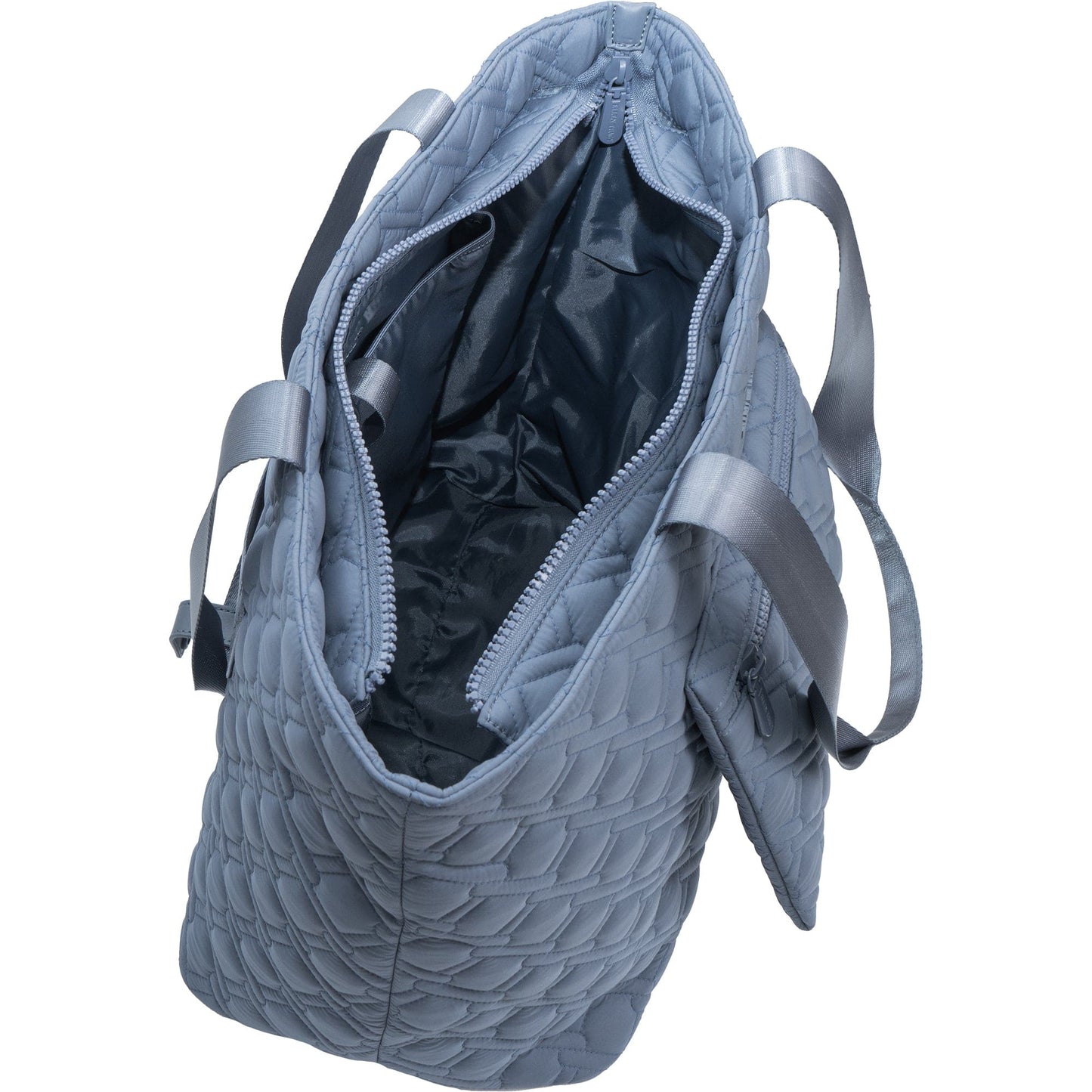 Ellen Tracy 20 Inch Basket Weave Quilted Nylon Large Travel Workbook Tote Bag