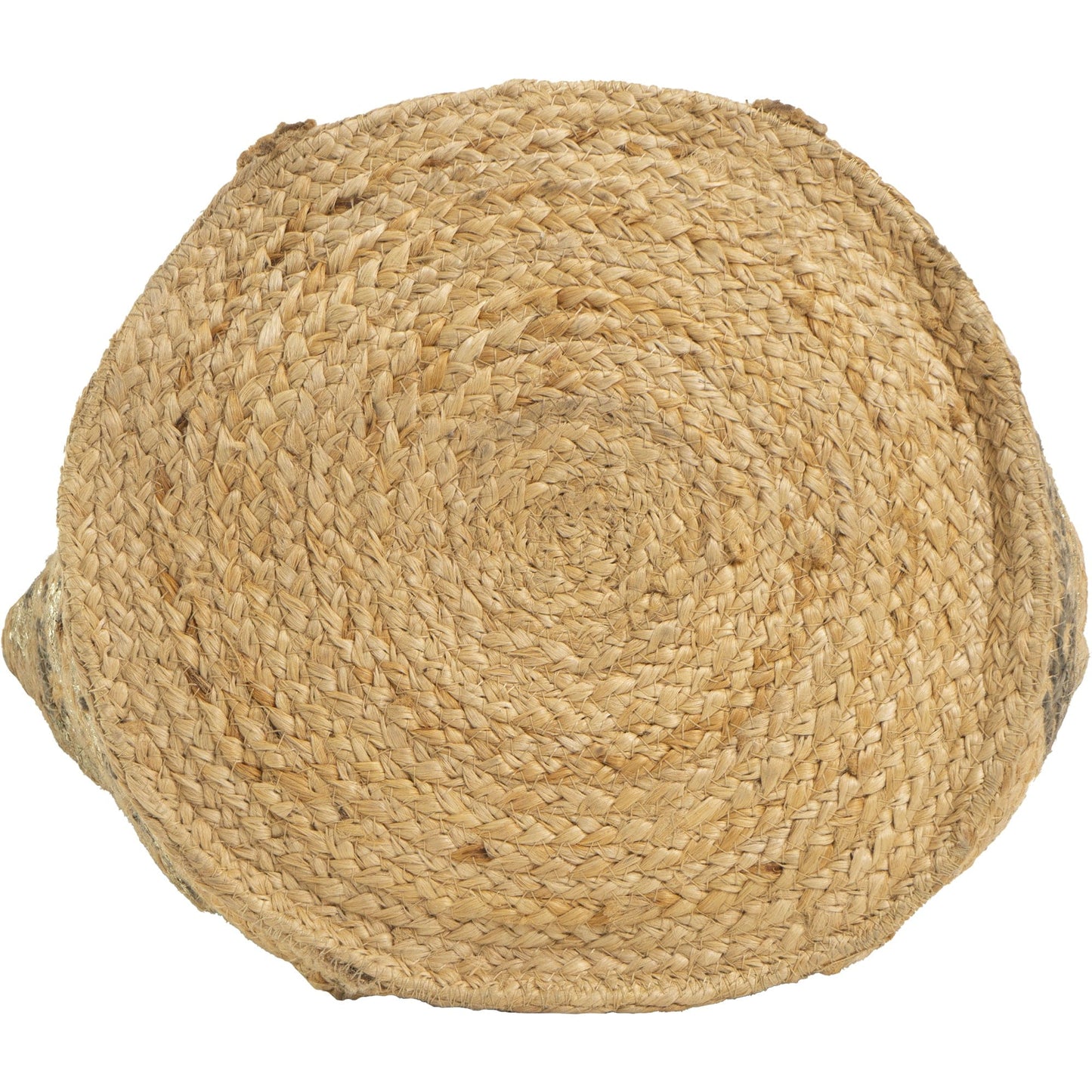 Magid Metallic Floral Print Natural Straw Jute Tote