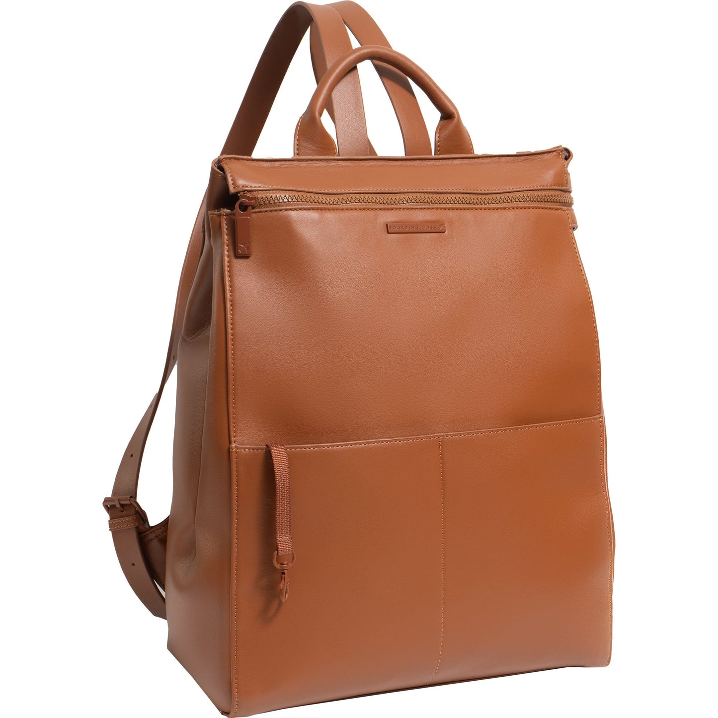 Boarding Pass The Verona Vegan Vachetta Leather Square Backpack