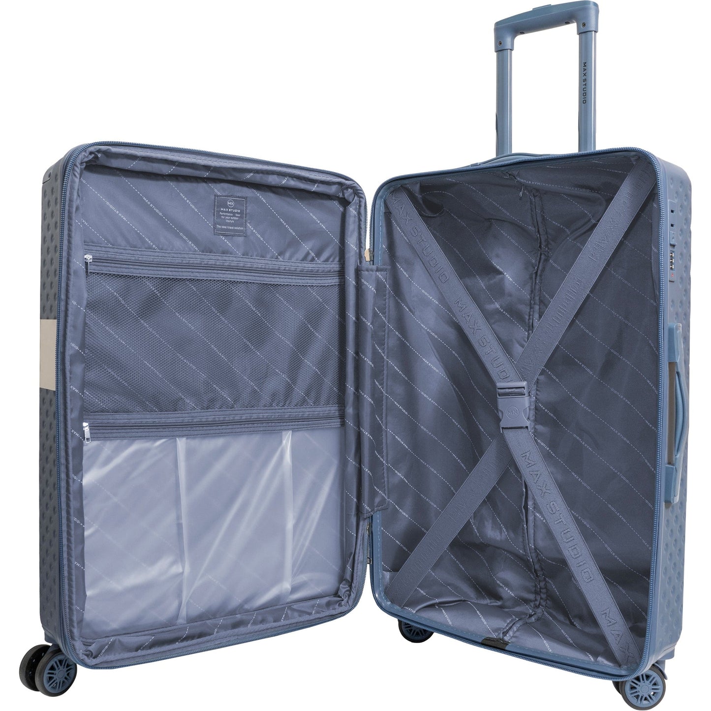 Max Studio Tonal Tufted ABS 2-Piece Hard-Sided Luggage Set