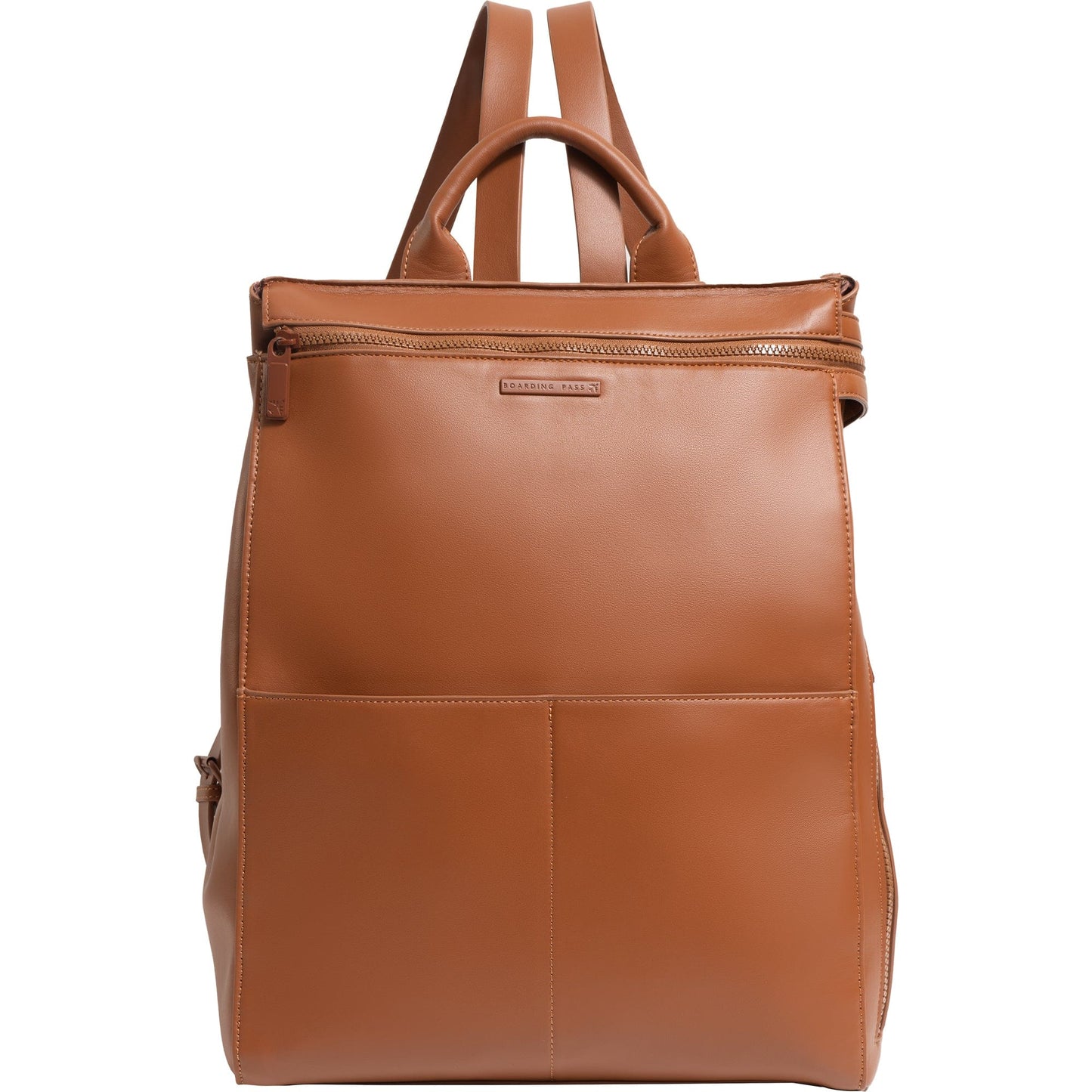 Boarding Pass The Verona Vegan Vachetta Leather Square Backpack