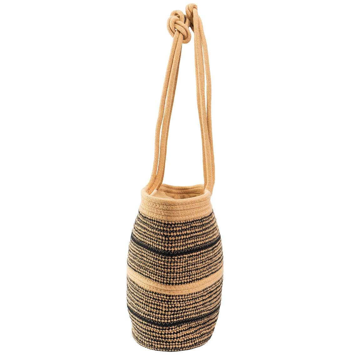 Magid Natural Cotton Woven Knot Shoulder Woven Tote