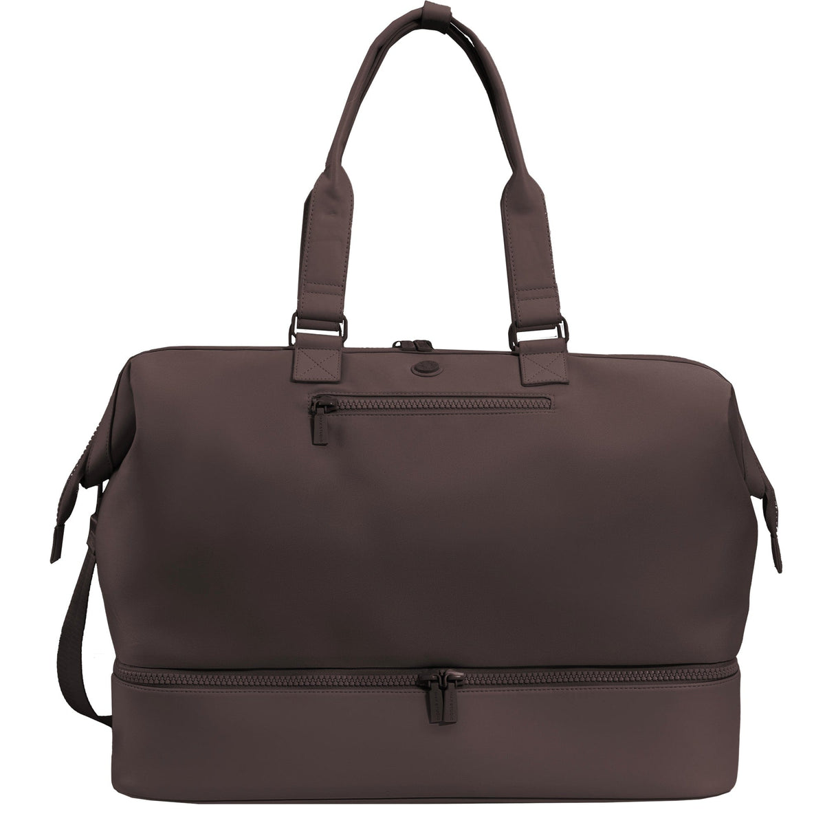 Max Studio Sport Nylon & Faux Leather Drop Bottom Duffel Bag