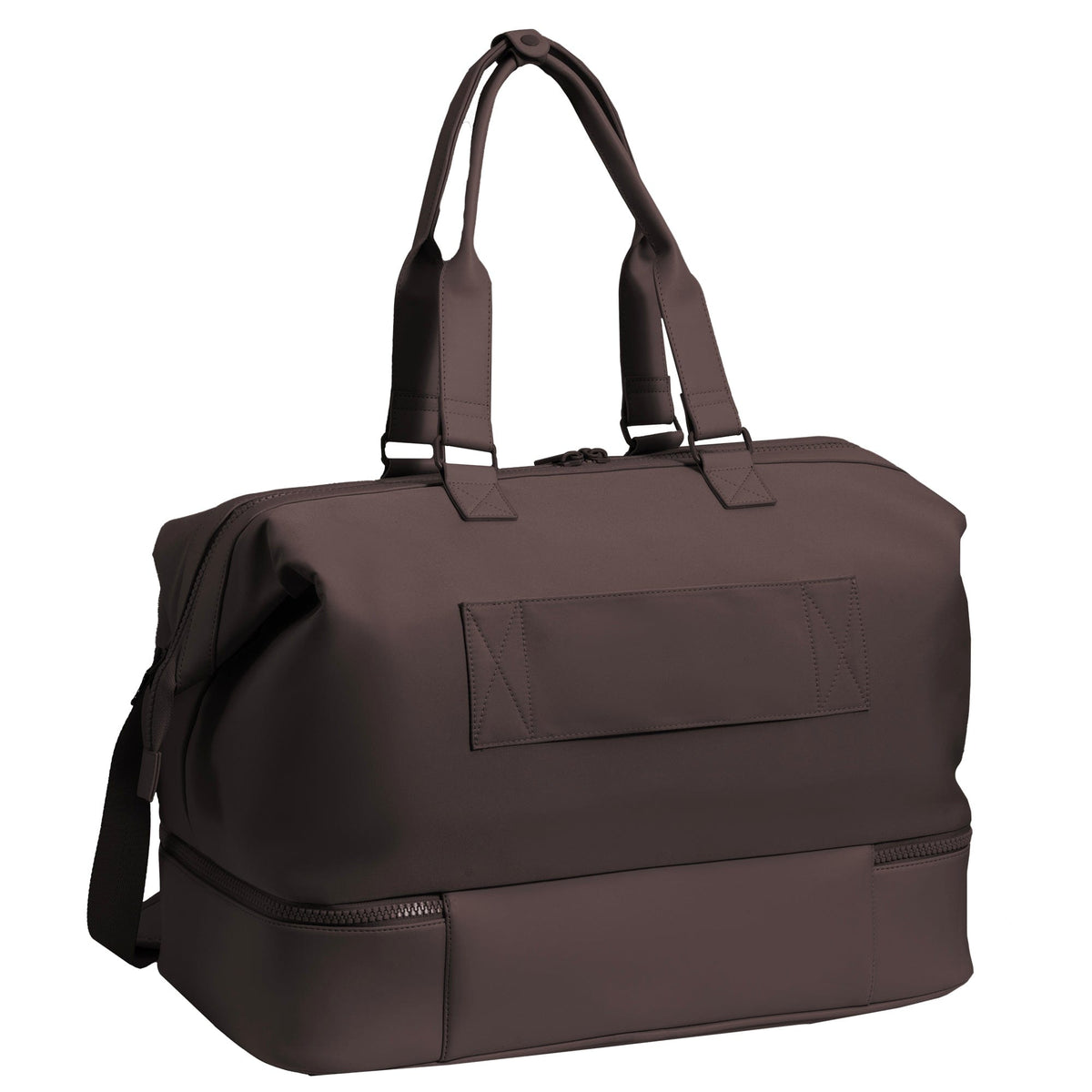 Max Studio Sport Nylon & Faux Leather Drop Bottom Duffel Bag