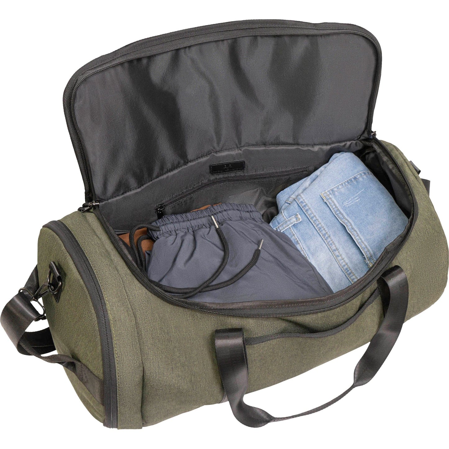 Jack Abrahams The Artemis | 20-In Two Tone Nylon Weekender Duffle