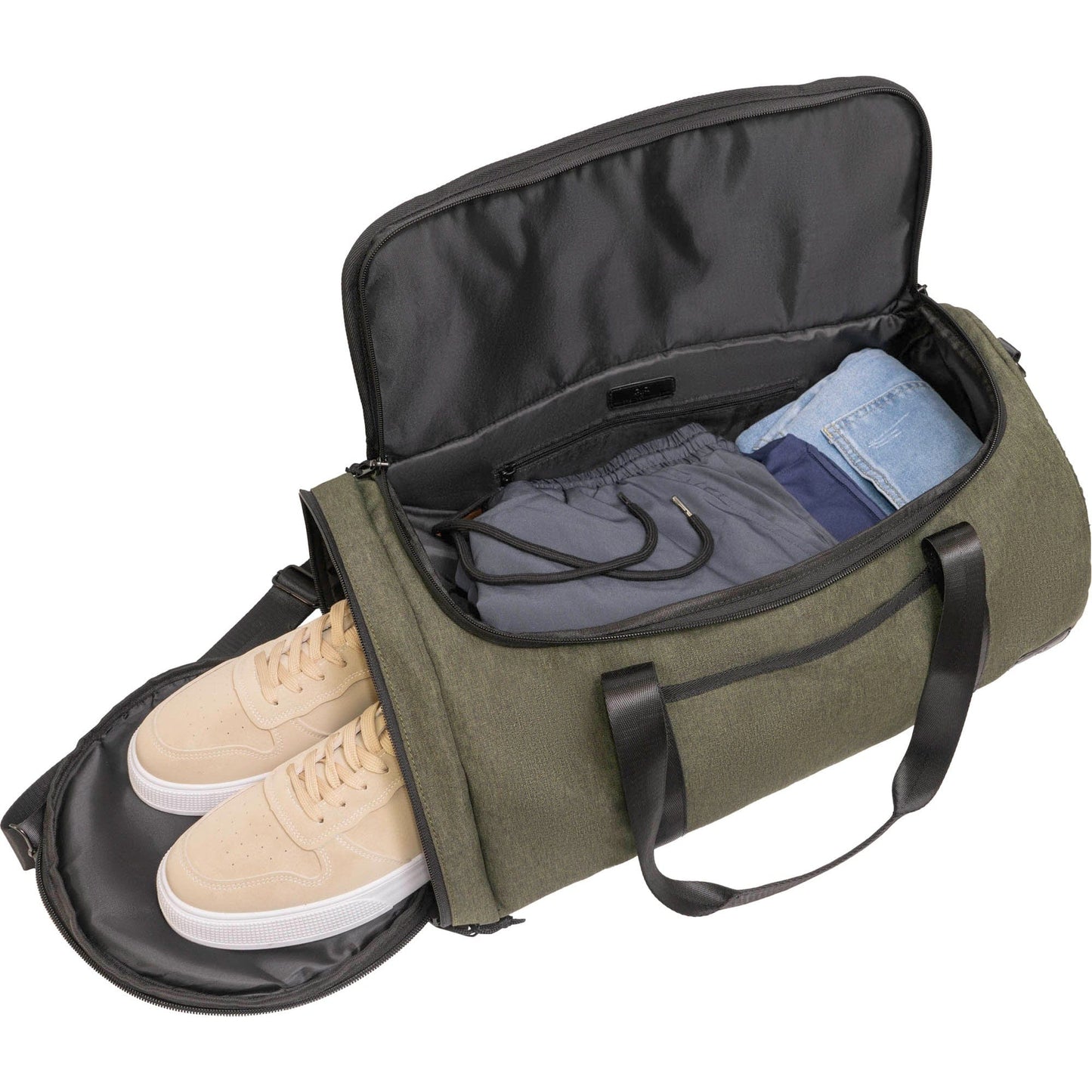 Jack Abrahams The Artemis | 20-In Two Tone Nylon Weekender Duffle