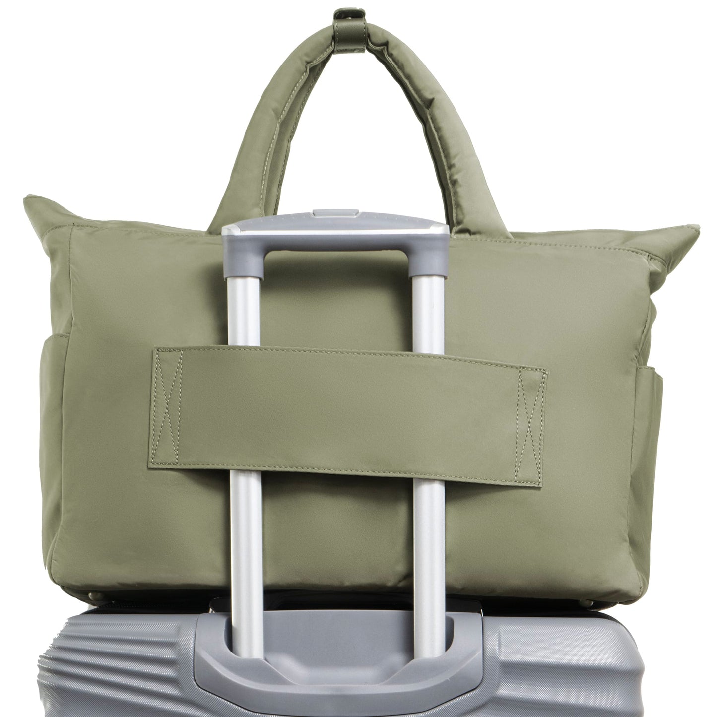 Max Studio The Sylvia 21 Inch Twill Nylon Double Handle Weekender Duffle
