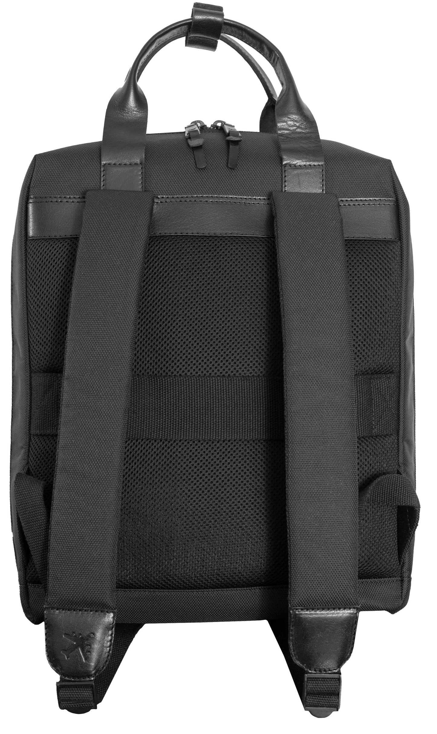 Boarding Pass The Voyager 18” 20 oz. Waxed Canvas Travel Backpack - Black