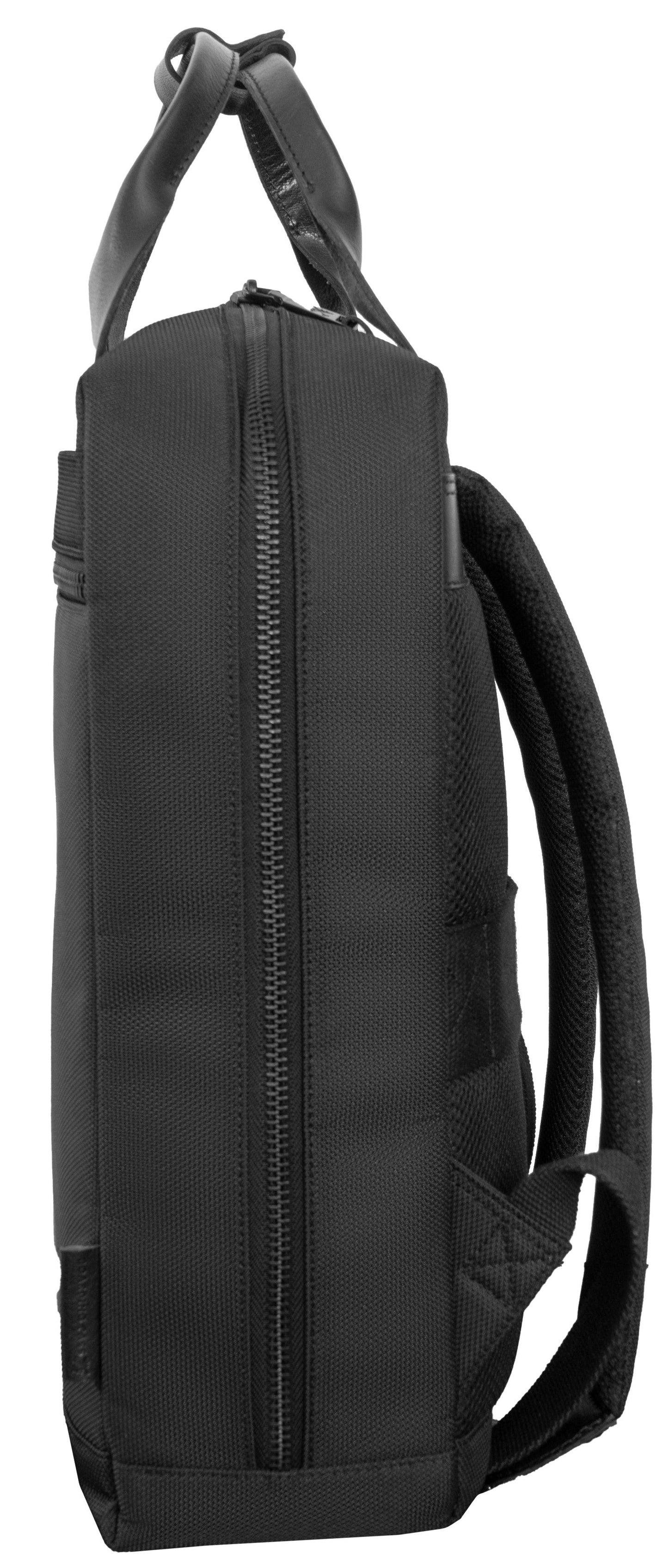 Boarding Pass The Voyager 18” 20 oz. Waxed Canvas Travel Backpack - Black