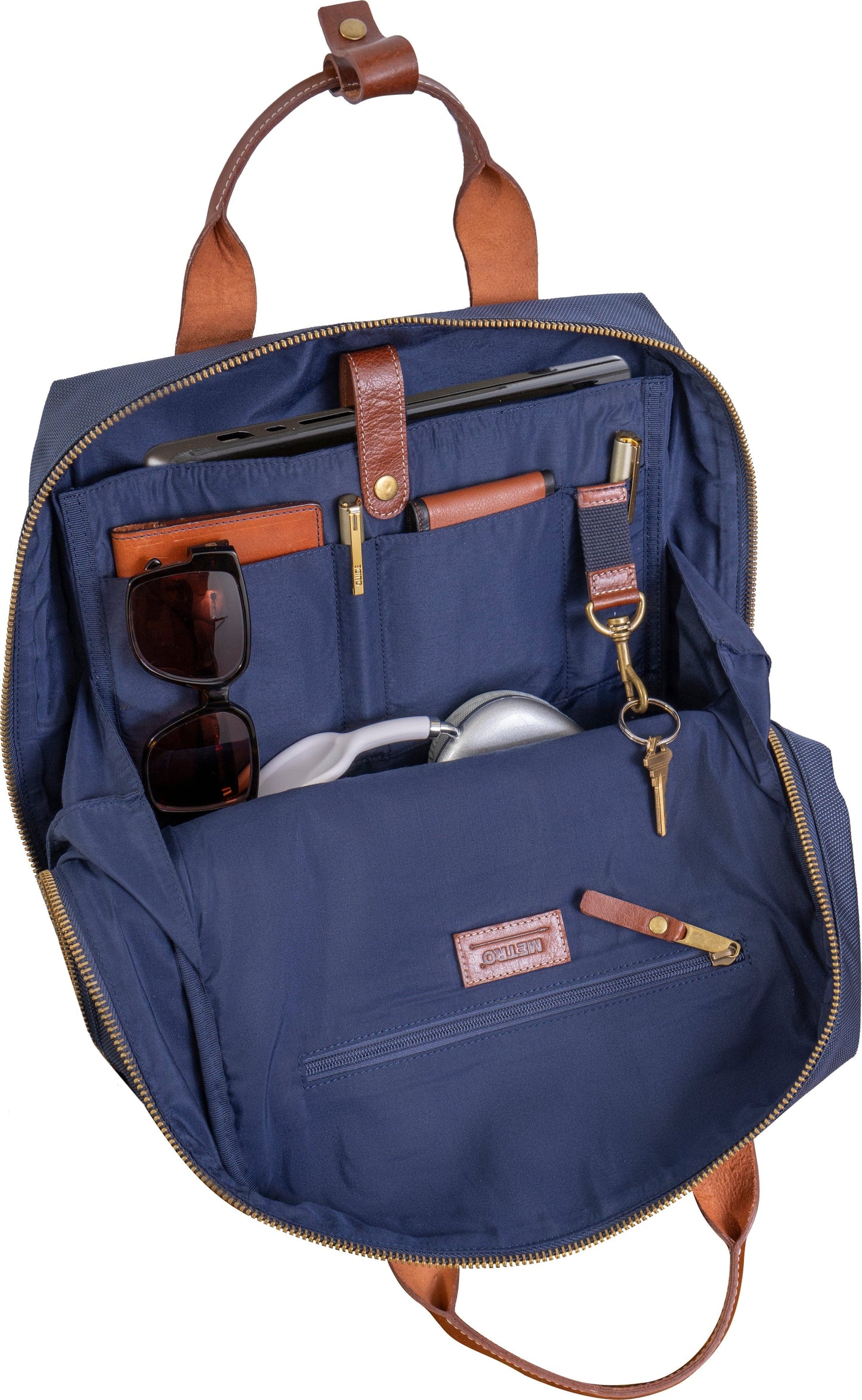 Boarding Pass 18” Metro 1680 Denier Nylon Travel Backpack - Navy