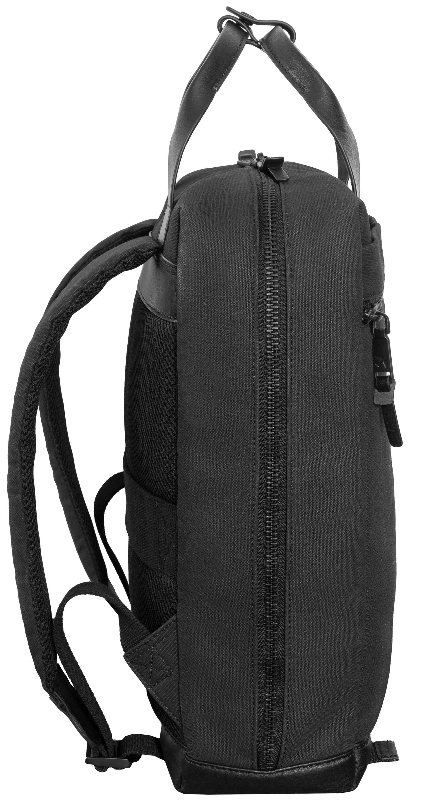 Boarding Pass The Voyager 18” 20 oz. Waxed Canvas Travel Backpack - Black