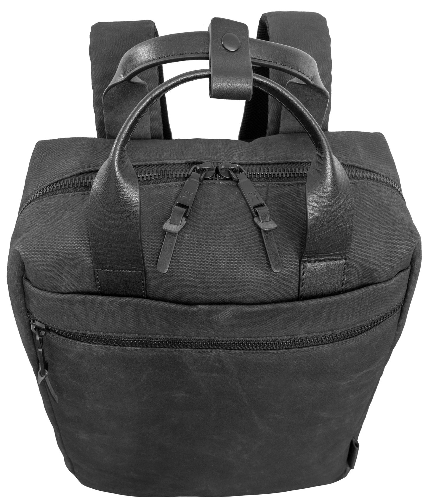 Boarding Pass The Voyager 18” 20 oz. Waxed Canvas Travel Backpack - Black