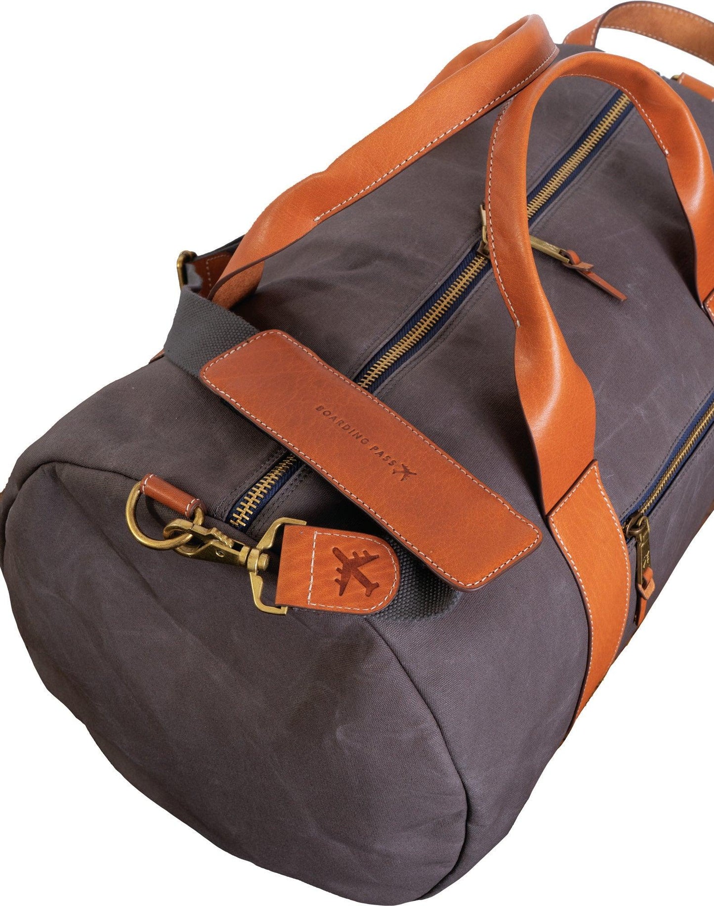 Boarding Pass The Voyager 21" Waxed Canvas Duffel - Black