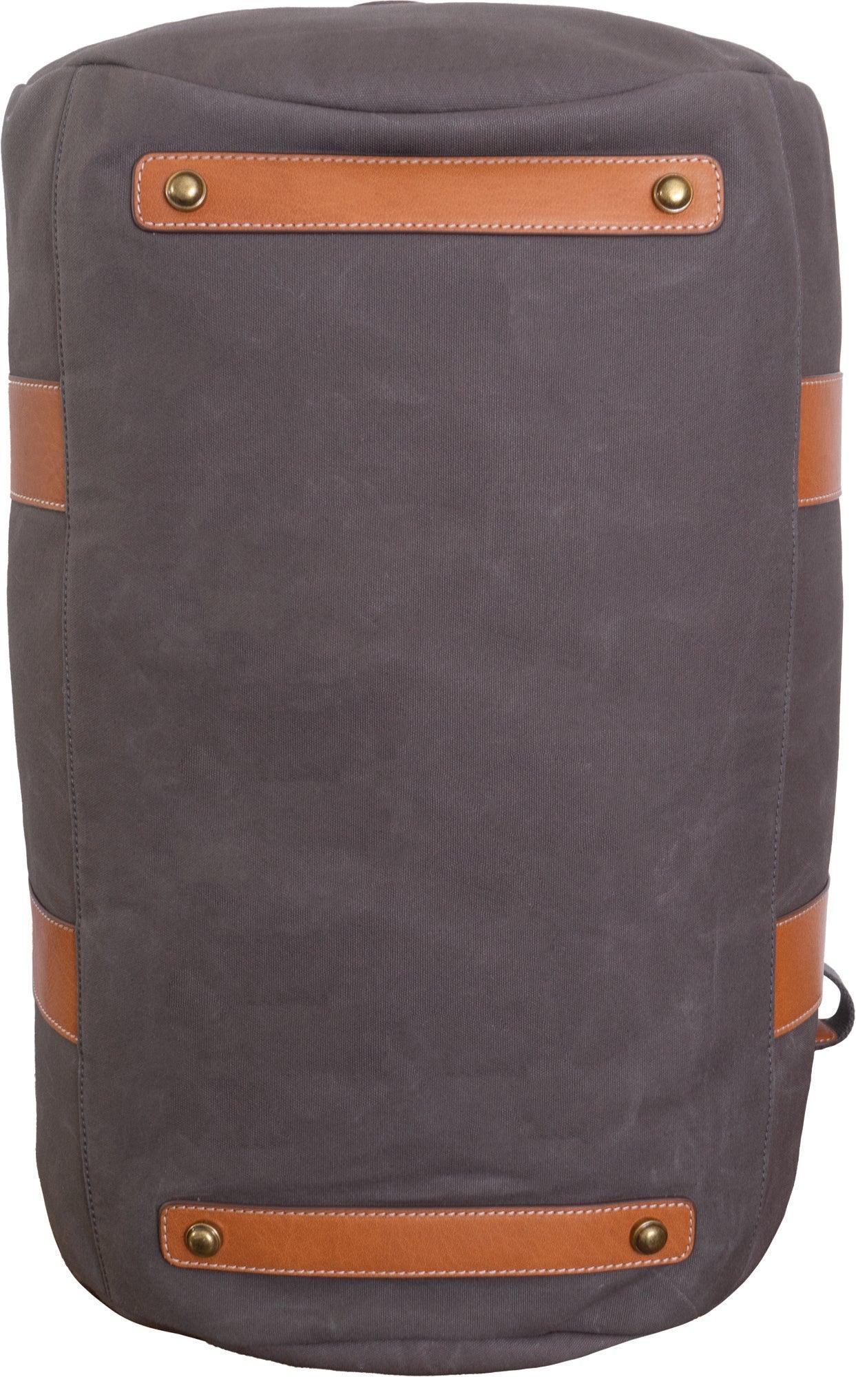 Boarding Pass The Voyager 21" Waxed Canvas Duffel - Black