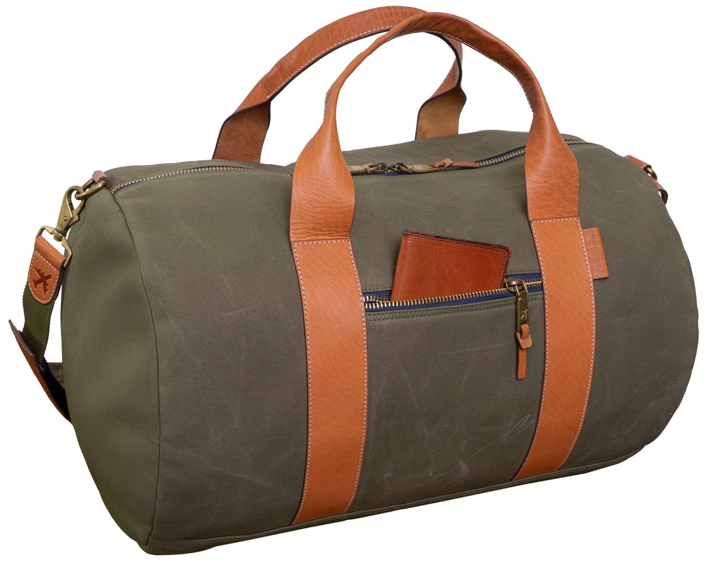 Boarding Pass The Voyager 21" Waxed Canvas Duffel - Black
