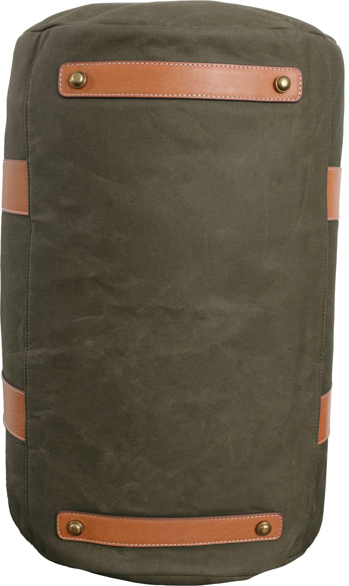 Boarding Pass The Voyager 21" Waxed Canvas Duffel - Black