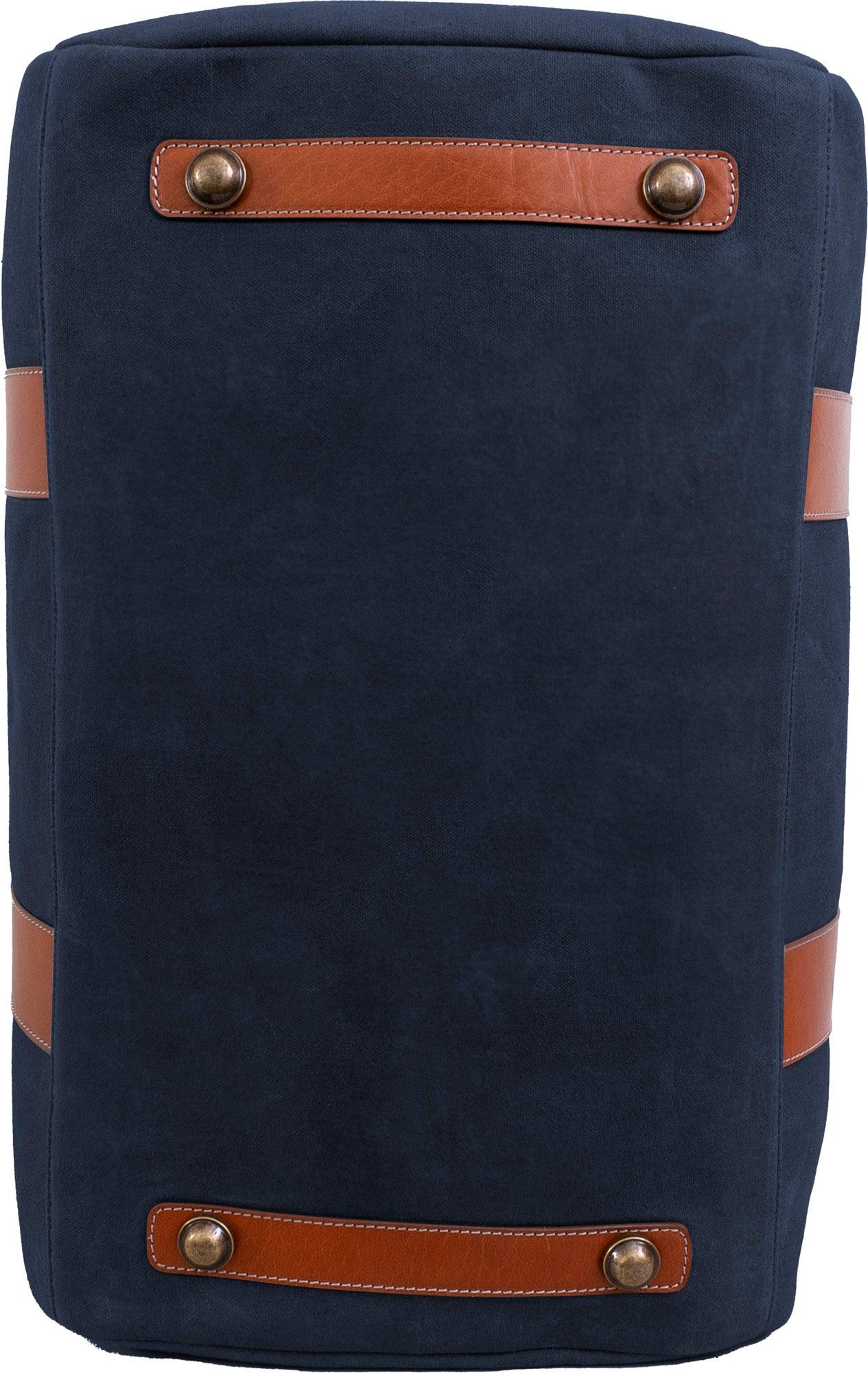 Boarding Pass The Voyager 21" Waxed Canvas Duffel - Black