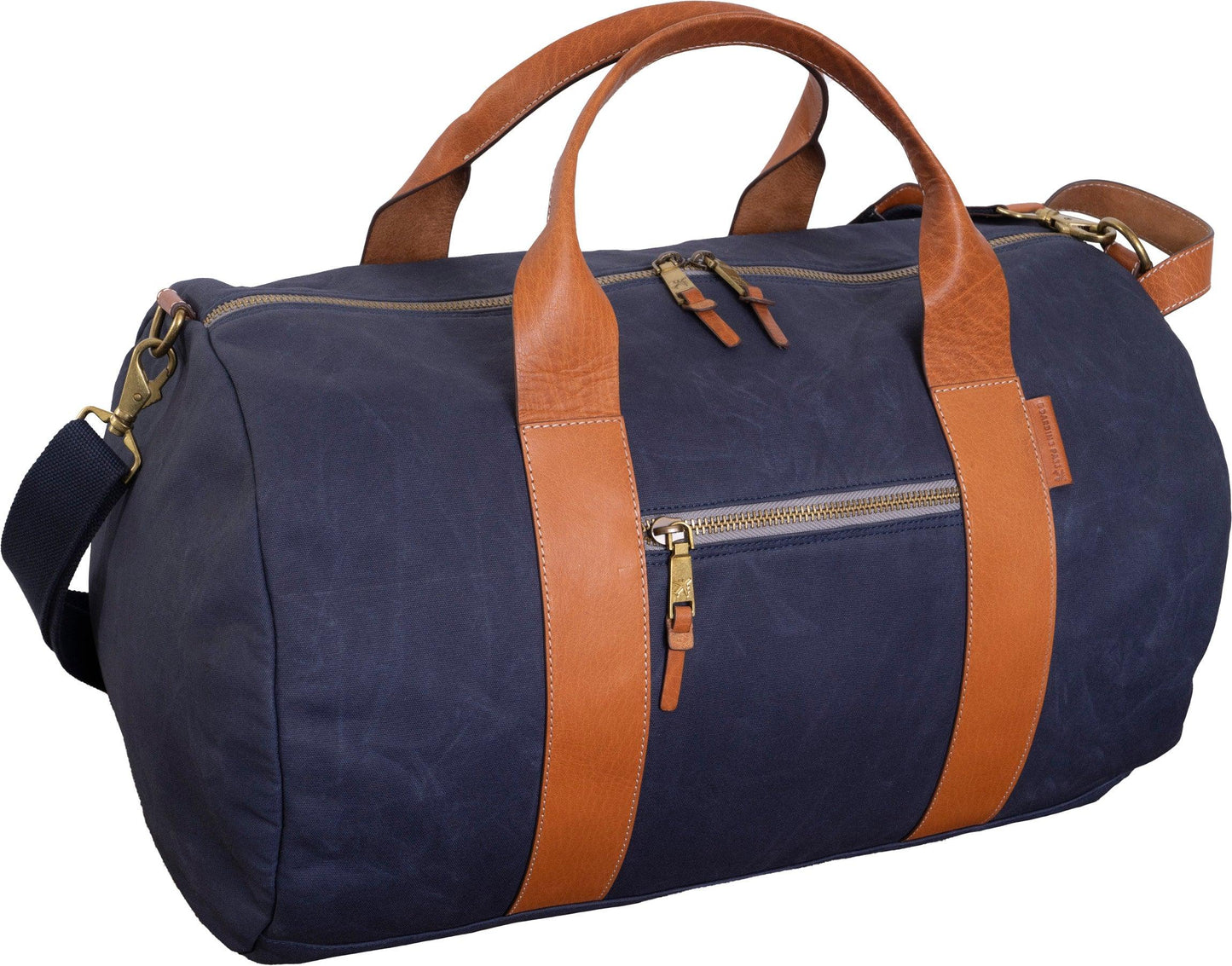 Boarding Pass The Voyager 21" Waxed Canvas Duffel - Black