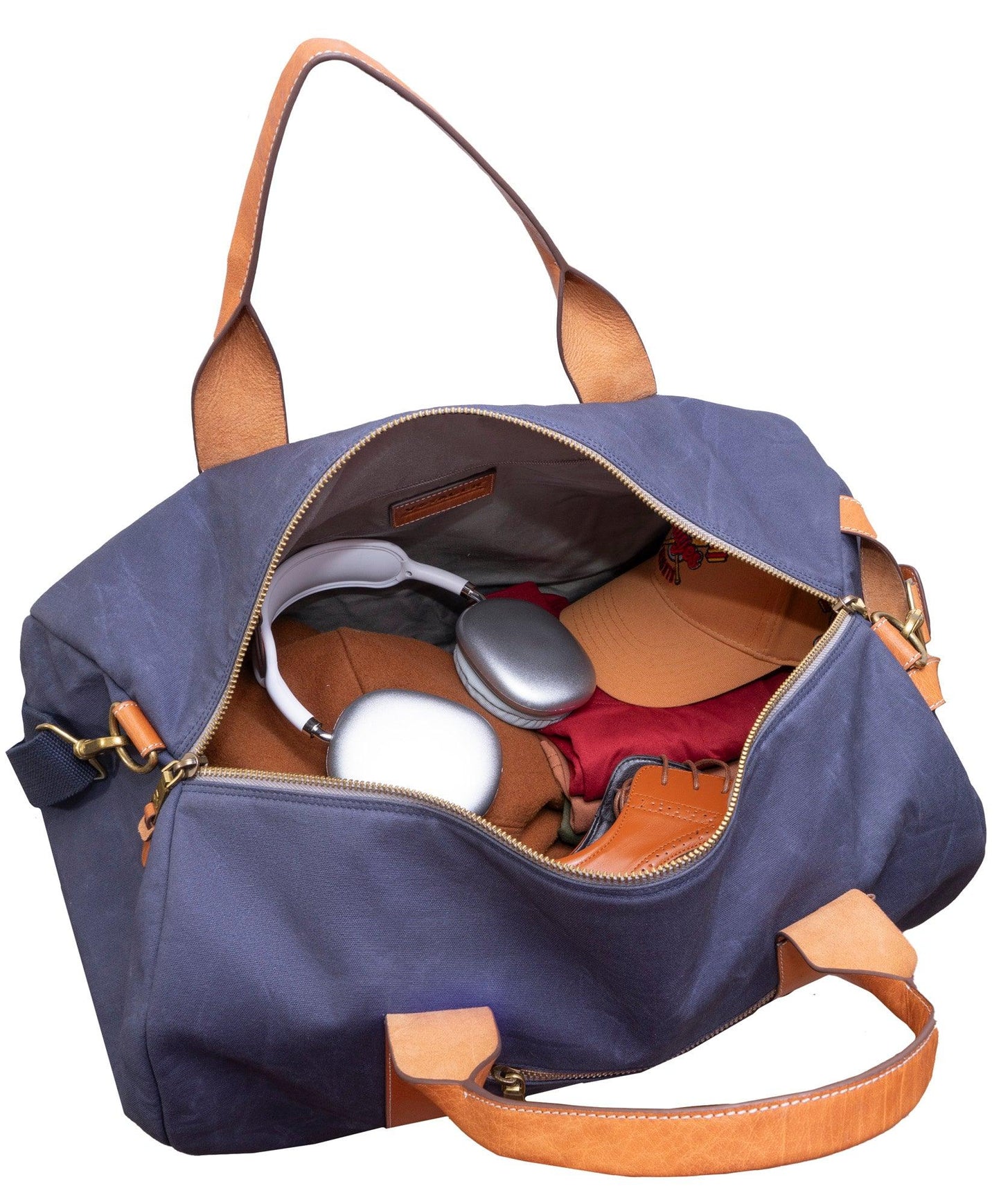 Boarding Pass The Voyager 21" Waxed Canvas Duffel - Black