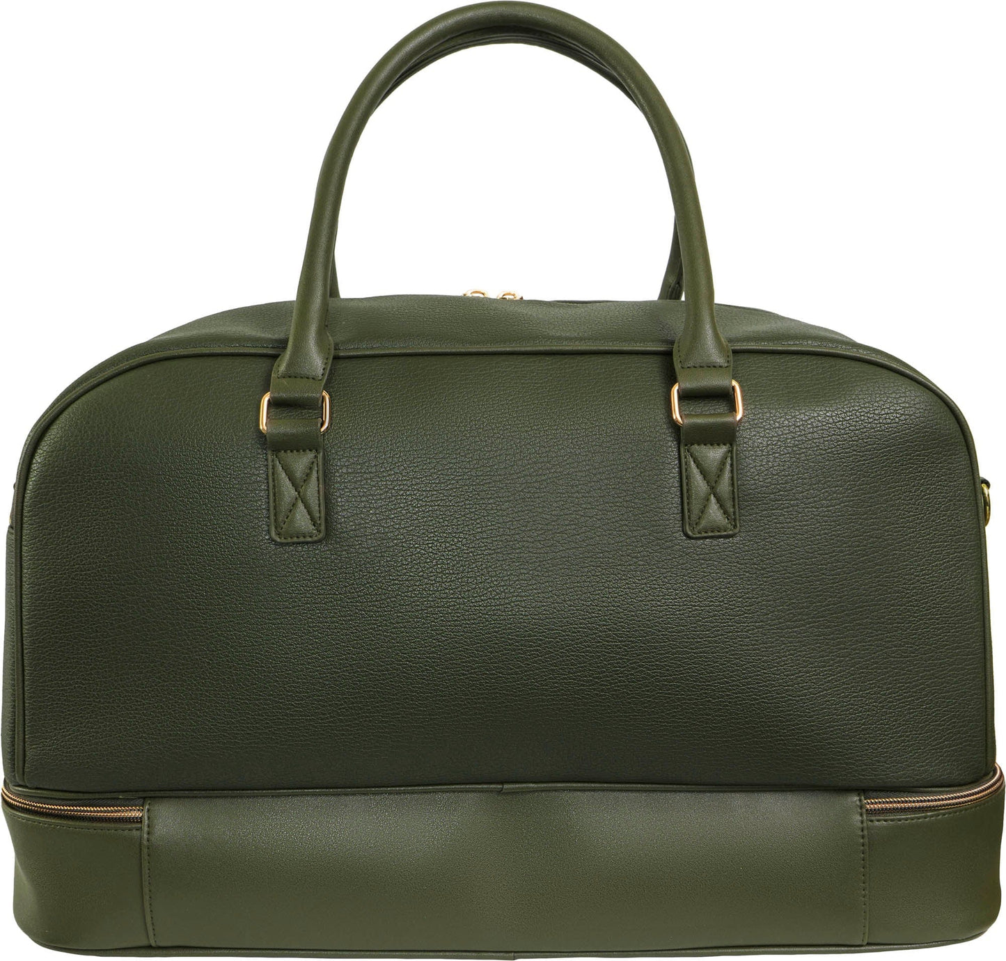Ellen Tracy 20 Inch Pebble Grain Pocket Drop Bottom Duffel