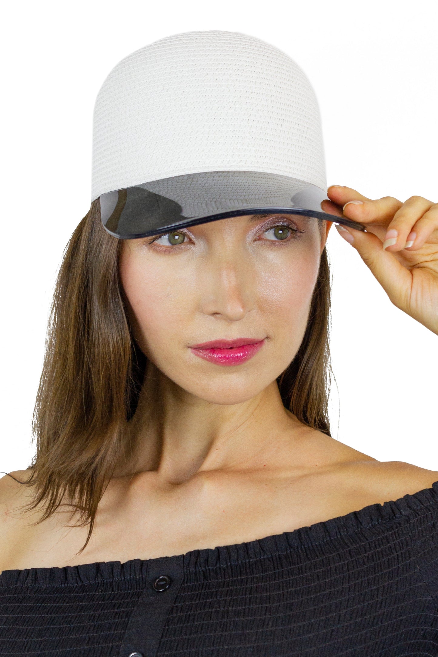 Magid Straw & Acrylic Brim Baseball Cap