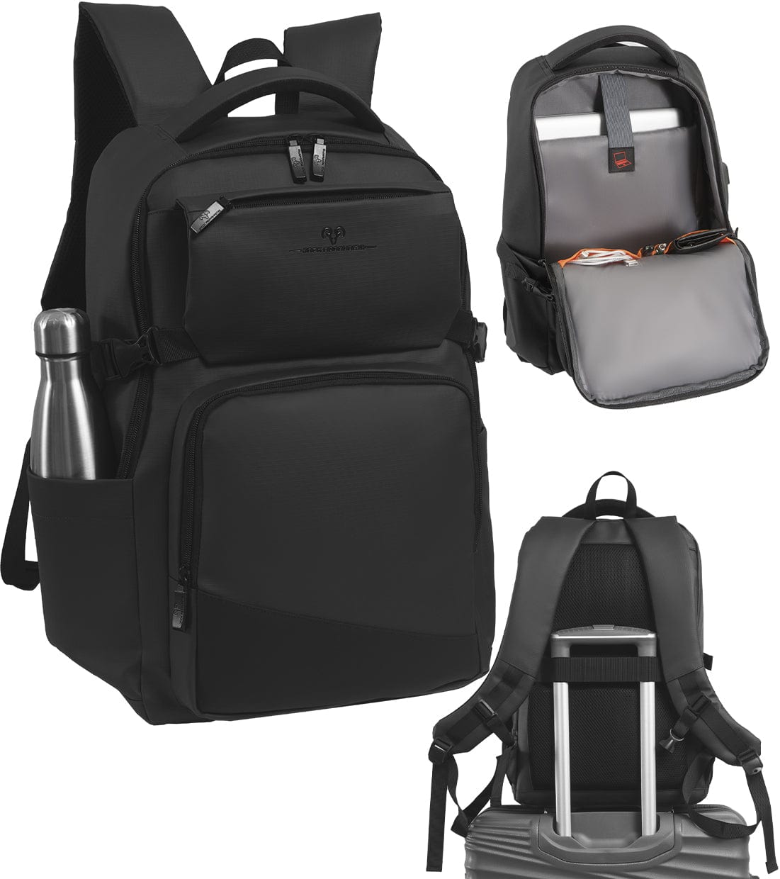 Jack Abrahams 18-In Tarpaulin Workbook Laptop Backpack