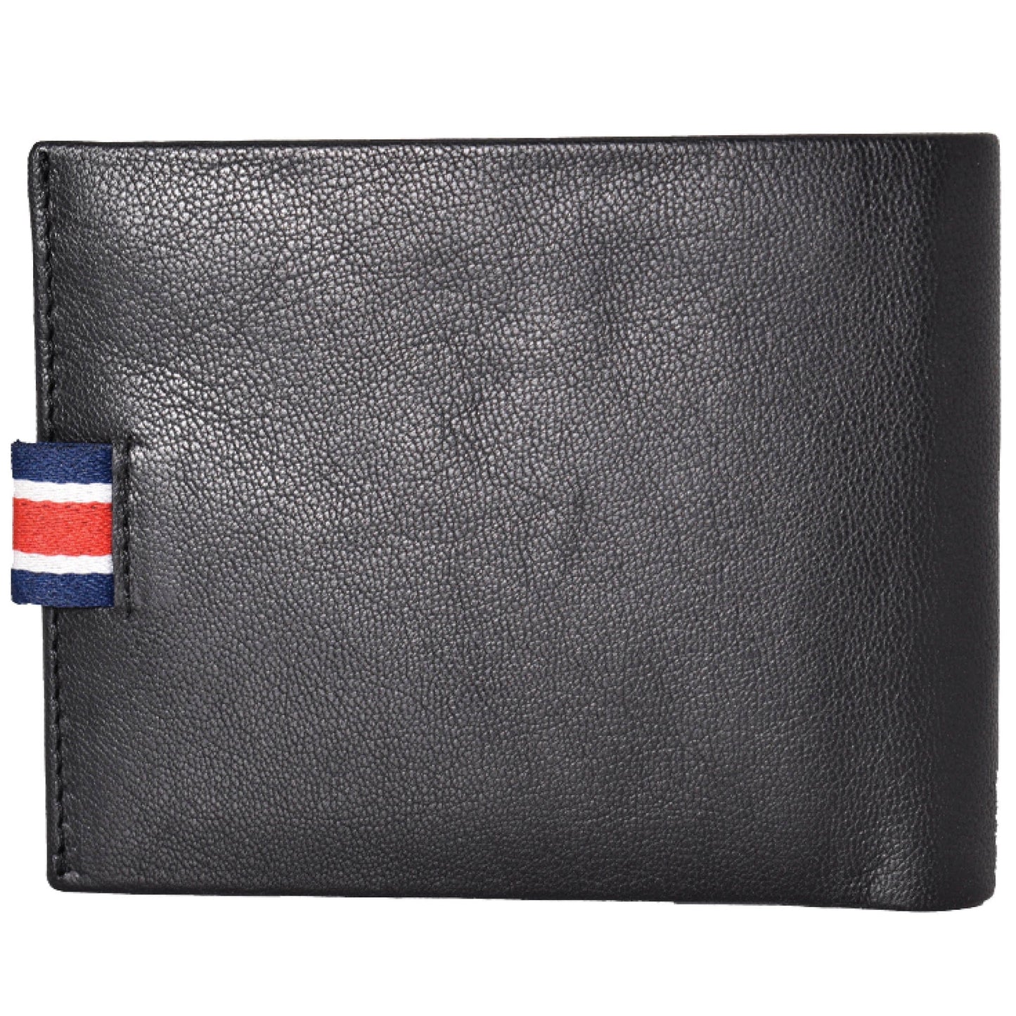 Jack Abrahams Goat Nappa Leather Bi-Fold Slim Minimalist Wallet Black