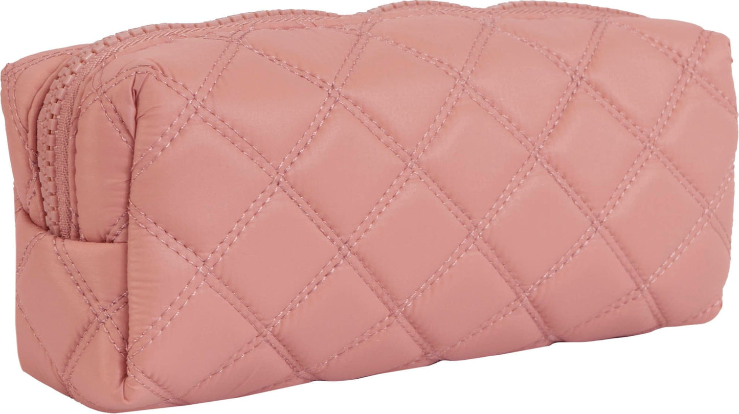 Joan & David The Diamond Quilted Nylon 4 Piece Toiletry Set