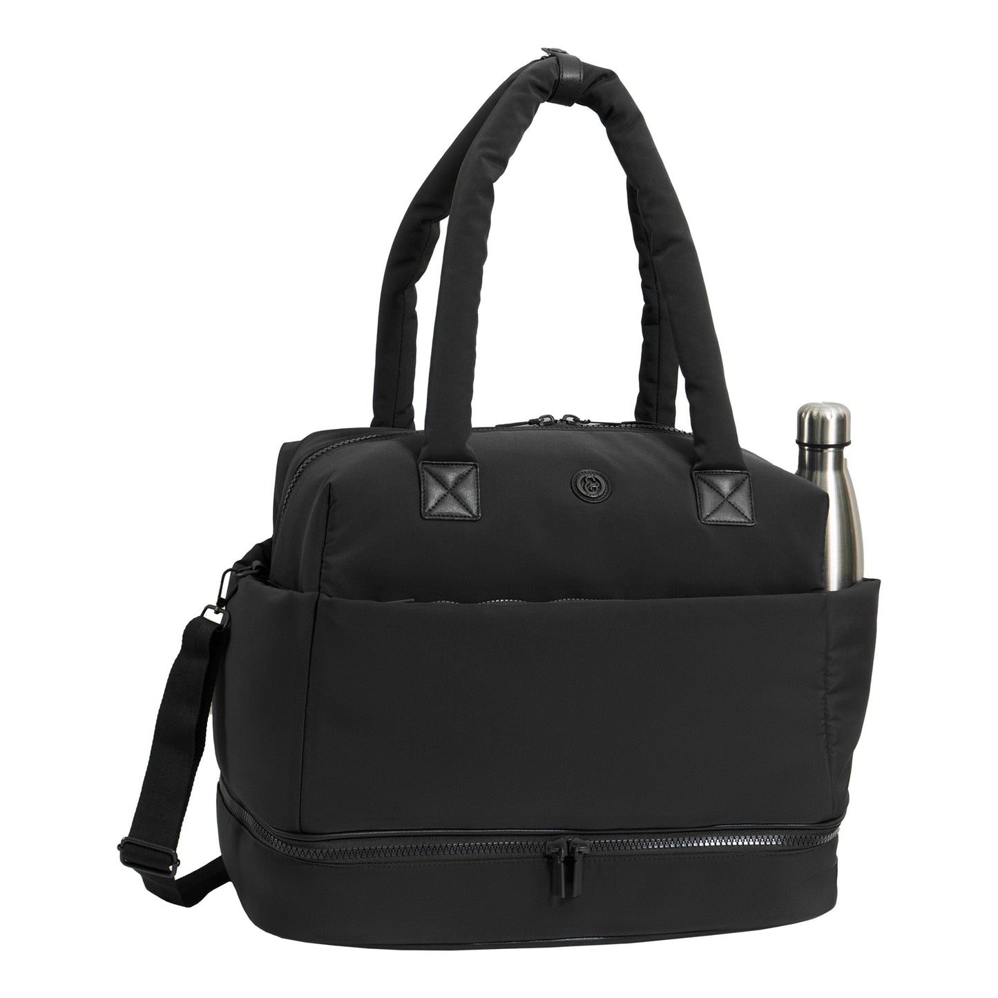 Joan & David 18 Inch High Density Sport Nylon Drop Bottom Duffel Bag