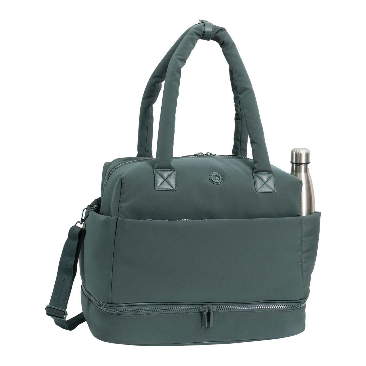 Joan & David 18 Inch High Density Sport Nylon Drop Bottom Duffel Bag