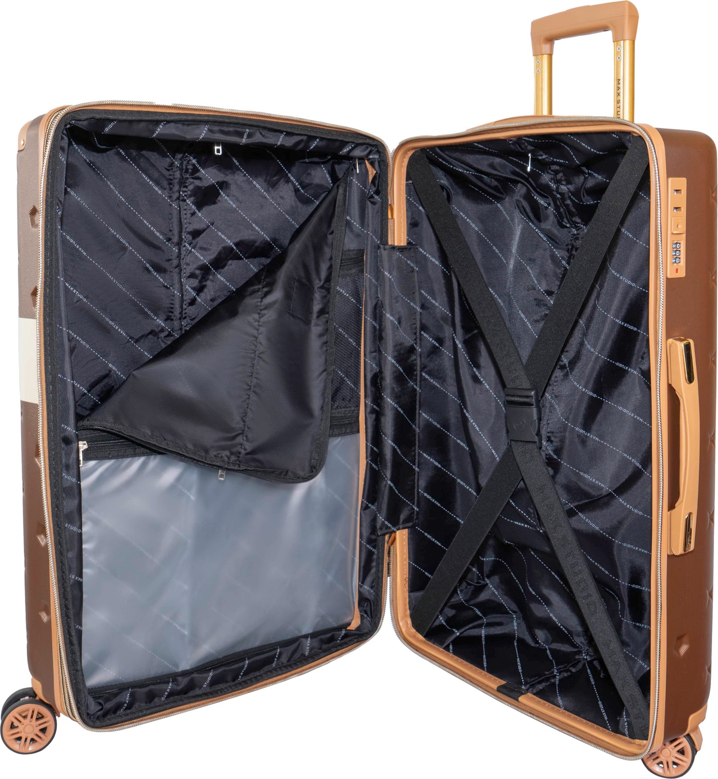 Max Studio Hard Sided ABS 3-Piece The Bucharest Luggage Set