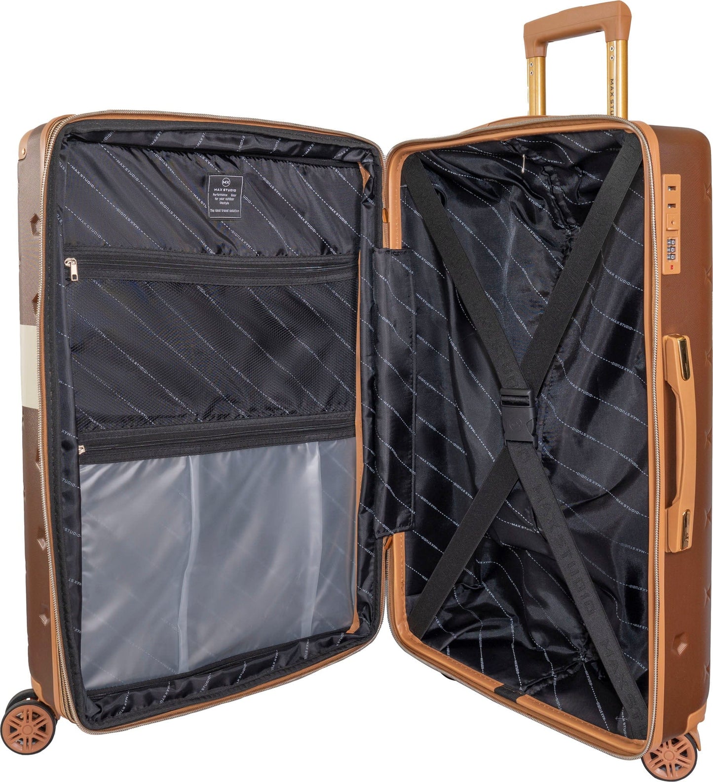Max Studio Hard Sided ABS 3-Piece The Bucharest Luggage Set