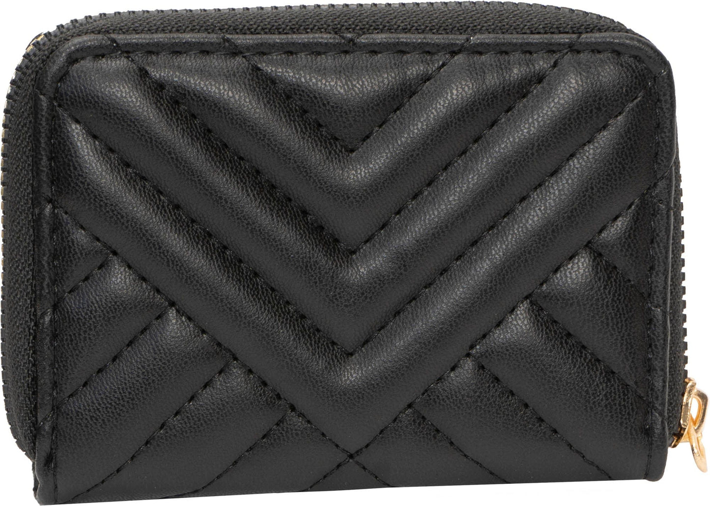 Rebecca & Rifka Smooth Abstract Chevron Tubular Quilt Medallion Zip Accordian Wallet