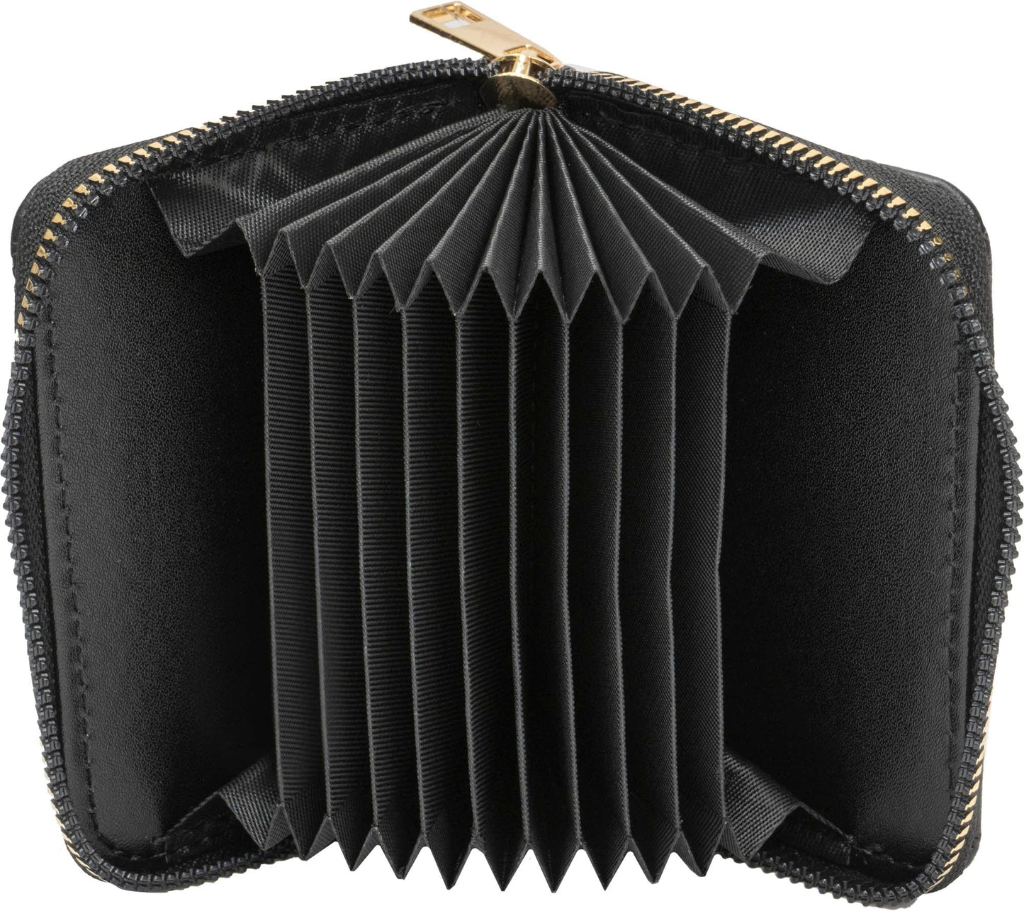 Rebecca & Rifka Smooth Abstract Chevron Tubular Quilt Medallion Zip Accordian Wallet