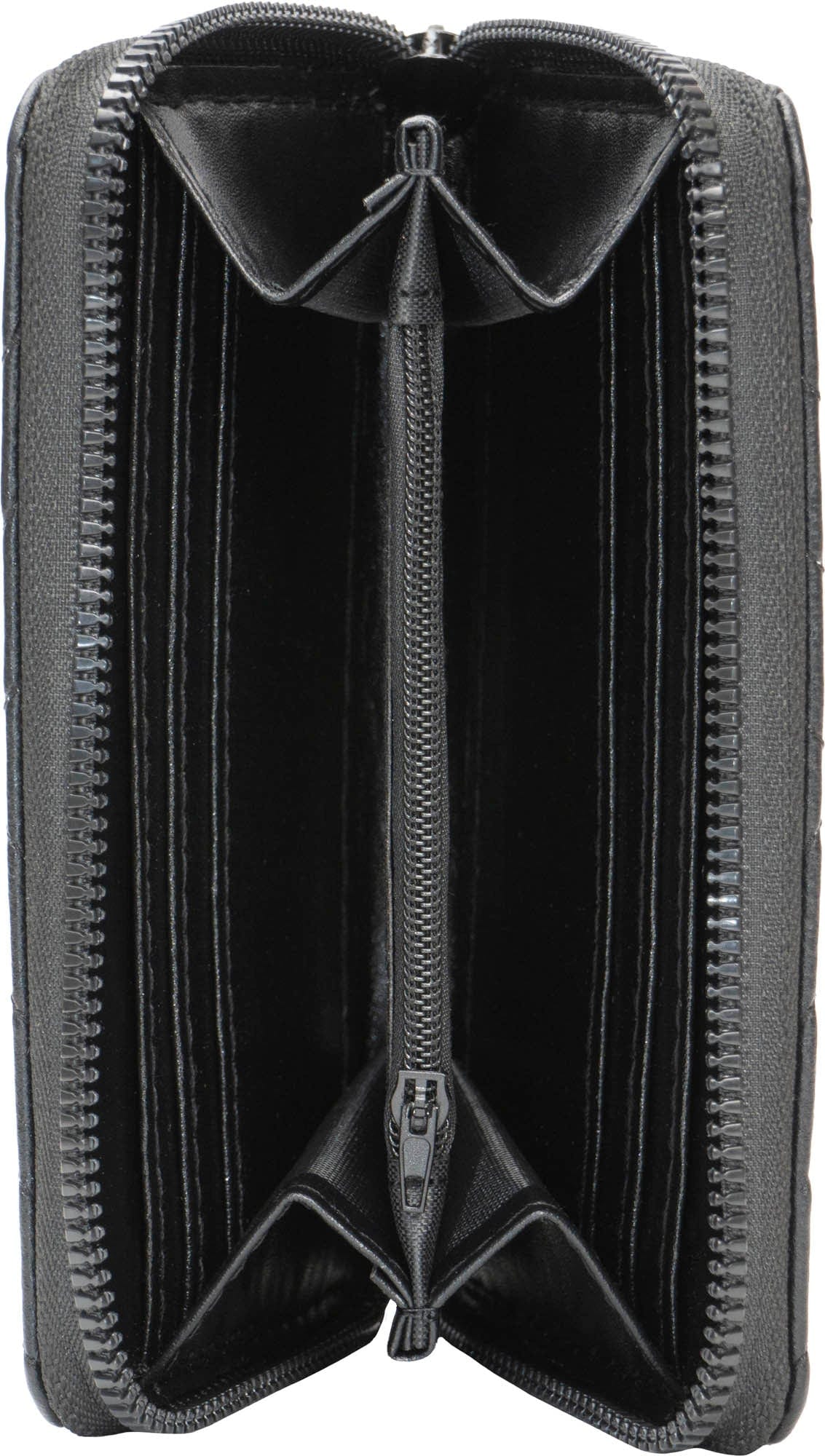 Rebecca & Rifka Smooth Houndstooth Quilt Medallion Zip Indexer Wallet