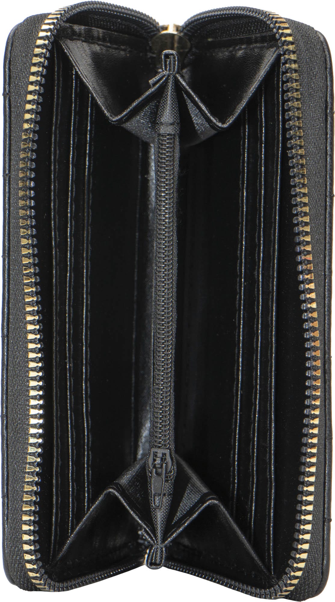 Rebecca & Rifka Smooth Basket Weave Quilt Medallion Zip Indexer Wallet